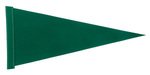 Pennant - 8" x 18" Screen Print Felt Pennant - Forest Green