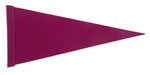 Pennant - 8" x 18" Screen Print Felt Pennant - Maroon