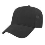 Perforated Polyester Cap - Black