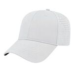 Perforated Polyester Cap - White