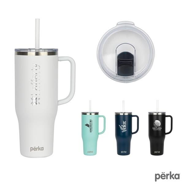 Main Product Image for Perka(R) Kempton 40 oz. Double Wall, Stainless Steel Travel Mug