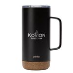 Perka® Kerstin 16 oz. 304 Double Wall Stainless Steel Mug - Black