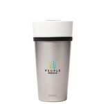 Perka® Linden 14 oz. Double Wall Ceramic Tumbler w/ Stain... - White