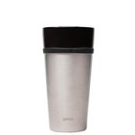 Perka(R) Linden 14 oz. Double Wall Ceramic Tumbler - Black