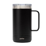 Perka(R) Wayfarer 24 oz. Double Wall Stainless Steel Mug - Black