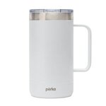 Perka(R) Wayfarer 24 oz. Double Wall Stainless Steel Mug - White