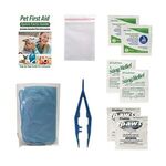 Pet Safety & First Aid Kit in a Resealable Plastic Bag -  