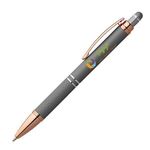 Phoenix Softy Rose Gold Metallic Pen w/ Stylus - ColorJet