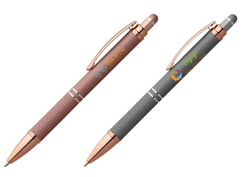 Main Product Image for Phoenix Softy Rose Gold Metallic Pen with Stylus - Full Color