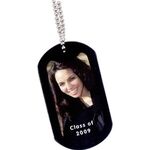 Photo Dog Tag - Aluminum-black