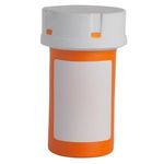 Pill Bottle Stress Reliever - Orange-white