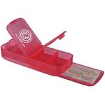 Pill Box/Bandage Dispenser - Translucent Red