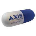 Pill Capsule Stress Ball - Blue/White