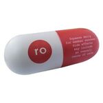 Pill Capsule Stress Ball - Red/White