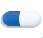 Pill Stress Reliever - White-blue