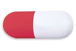Pill Stress Reliever - White-red