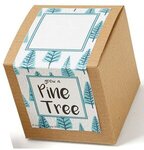 Pine Tree Seed Growables Planter in Kraft Gift Box - White With Blue