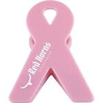 Pink Awareness Ribbon Bag Clip - Pink