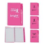 Buy Custom Printed Pink Ribbon Notebook