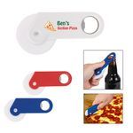 Buy Custom Printed Pizza Cutter With Bottle Opener