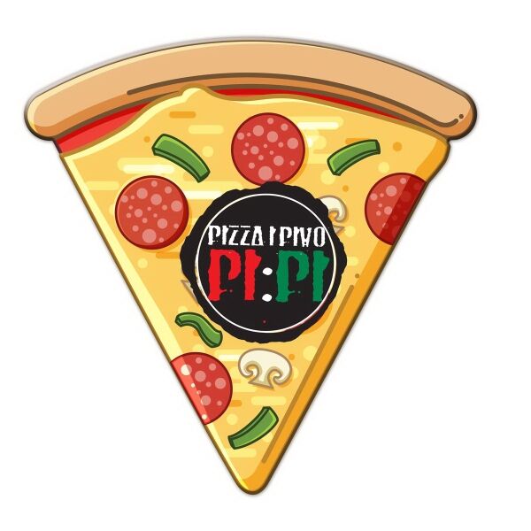 Main Product Image for Custom Printed Pizza Slice Shaped Full Color Magnet