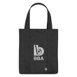 PLA Non-Woven Shopper Tote Bag - Black