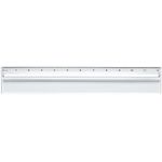 Plastic 12" Ruler With Magnifying Glass - Clear