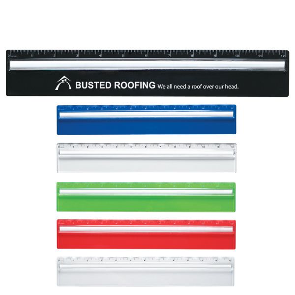 Main Product Image for Custom Printed Plastic 12" Ruler With Magnifying Glass