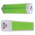 Plastic Power Bank Emergency Battery Charger - Lime Green