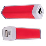 Plastic Power Bank Emergency Battery Charger - Red