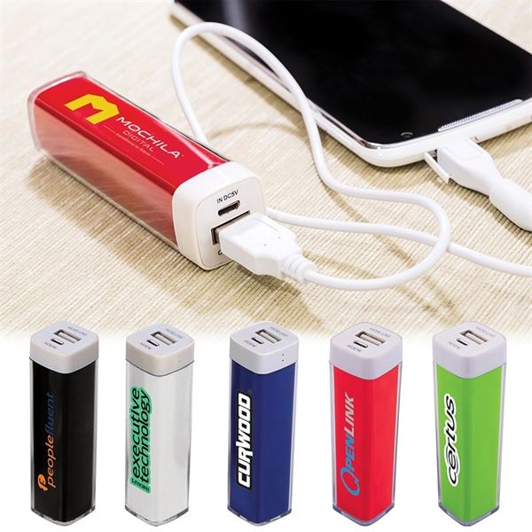 Main Product Image for Custom Plastic Power Bank Emergency Battery Charger