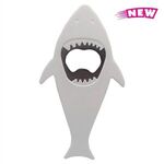 Plastic Shark Bottle Opener - White