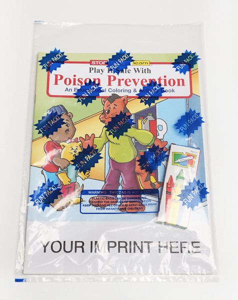 Main Product Image for Play It Safe Poison Prevention Coloring/Activity Book Pack