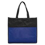 Plaza Deluxe - Non-Woven Convention Tote Bag - Full Color - Blue