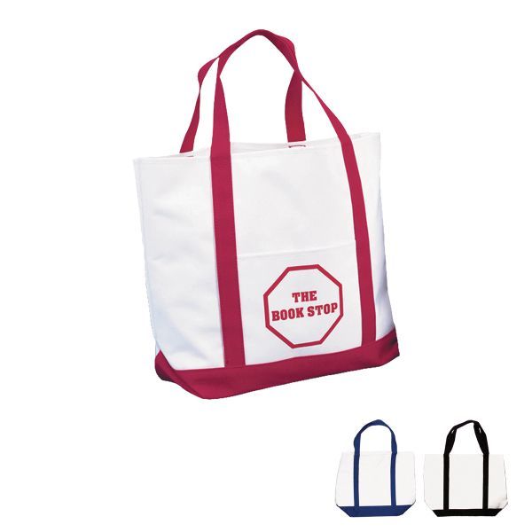 Main Product Image for Imprinted Pocket Shopper Tote Bag