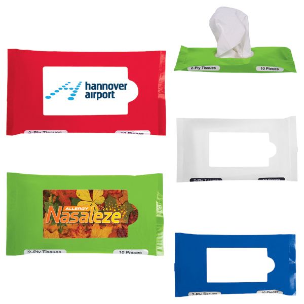 Main Product Image for Imprinted Facial Tissues Pocket/Travel