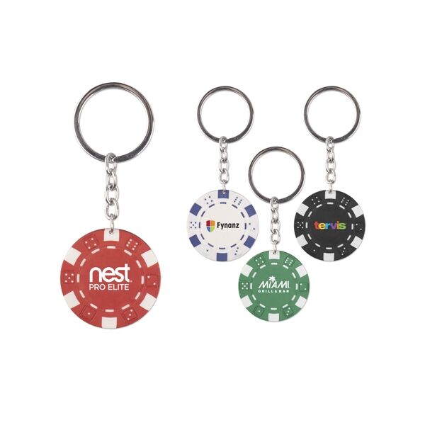 Main Product Image for Poker Chip Keychains