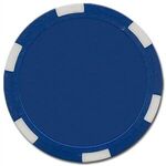 Poker chips set with 500 full color chips and aluminum case - Blue
