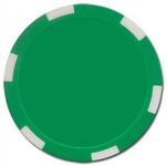 Poker chips set with 500 full color chips and aluminum case - Green