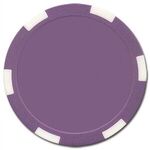 Poker chips set with 500 full color chips and aluminum case - Purple