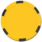 Poker chips set with 500 full color chips and aluminum case - Yellow