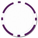 Poker chips sets with 100 full color chips & Aluminum case - Purple