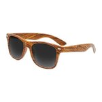 Polarized "Wood Grain" Iconic Sunglasses - Dark "wood Grain"