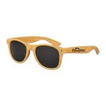Polarized "Wood Grain" Iconic Sunglasses -  