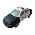 Police Car Stress Ball - White-black