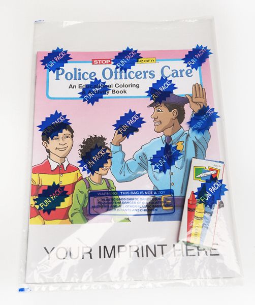 Main Product Image for Police Officers Care Coloring And Activity Book Fun Pack