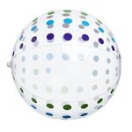 Polka Dot Beach Ball - Translucent Multi-colors