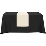 Poly/Cotton Twill Table Runner-Screen Printed - Ivory