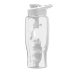 Poly-Pure - 27 oz. Bottle - Drink-Thru Lid - Digital - Clear