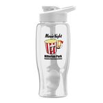 Poly-Pure - 27 oz. Bottle - Drink-Thru Lid - Digital - Clear